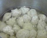 圧力鍋とキャベツとつくね→冬の味作り方2写真