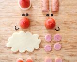 キャラ弁＊簡単♪俵おにぎりクリスマス弁当作り方3写真