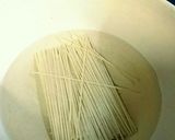 ごま油とネギ風味！ずぼら和風明太子パスタ作り方1写真