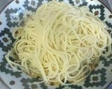 ごま油とネギ風味！ずぼら和風明太子パスタ作り方6写真