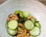 納豆とわかめと胡瓜の酢醤油和え作り方9写真