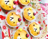 Xmas マフィンで赤い鼻のトナカイさん作り方1写真