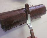 チョコガナッシュのブッシュドノエル作り方16写真