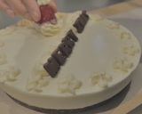クリスマスケーキ★レアチーズケーキ作り方24写真