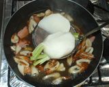 カブのあんかけ煮物♪チクワとほうれん草作り方10写真