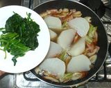 カブのあんかけ煮物♪チクワとほうれん草作り方11写真