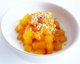 ピリ辛　たくあんと豆板醤の胡麻炒め作り方3写真