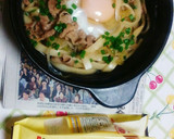 プチすき焼きたれで簡単節約豚すきうどん♪作り方7写真