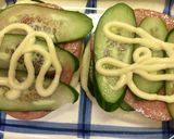 簡単な自家製の厚ハムモーニングバーガー作り方5写真