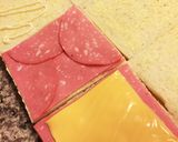 ハムチーズ＆卵の2段サンドイッチ作り方4写真