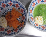 厚揚げサンド、赤と緑のソース添え作り方2写真