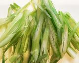 おつまみ☆セロリの葉っぱとポン酢のお浸し作り方2写真