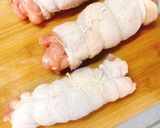 【作り置き】鶏もも肉の人参インゲン巻き作り方8写真