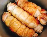 【作り置き】鶏もも肉の人参インゲン巻き作り方11写真