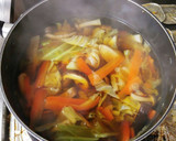 ☆きゃべつと水菜の簡単煮うどん☆作り方6写真