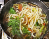 ☆きゃべつと水菜の簡単煮うどん☆作り方8写真