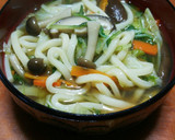 ☆きゃべつと水菜の簡単煮うどん☆作り方9写真