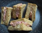厚揚げサンドのクリスマスツリー☆作り方3写真