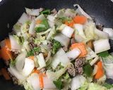 和風八宝菜★超簡単！うどんのスープで味付作り方6写真