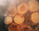 冷凍でしみしみ　牛肉と冷凍大根の煮物作り方4写真