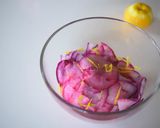 柚子香る　紫大根の甘酢漬け作り方1写真