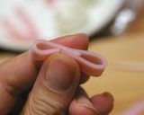 鶉のハムリボンピック（キャラ弁オカズ）作り方4写真