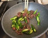 牛肉アスパラのオイスター炒め作り方5写真