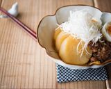 冷凍でしみしみ　牛肉と冷凍大根の煮物作り方5写真