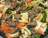 牛肉とたけのこのオイスターソース炒め♪作り方6写真