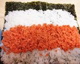 お弁当に★簡単【鮭のペタンコおにぎり】♪作り方2写真