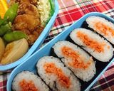 お弁当に★簡単【鮭のペタンコおにぎり】♪作り方8写真