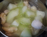 超簡単！鶏肉と冬瓜だけのコク旨スープ！作り方3写真