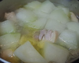 超簡単！鶏肉と冬瓜だけのコク旨スープ！作り方4写真