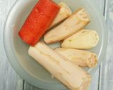 簡単 ごま油香る蓮根きんぴら作り方1写真