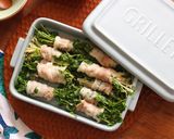 レンジで簡単　豚バラと豆苗の蒸ししゃぶ作り方4写真