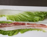 レンジで簡単　豚バラと白菜の重ね蒸し作り方1写真