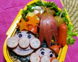 ＊アンパンマンサンタお弁当＊作り方3写真