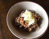 白菜の漬物と納豆の蕎麦作り方3写真