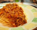 ミートソースリメイク♪ミートごはん♪作り方1写真