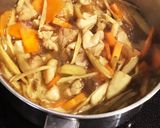 モチモチ鶏ごぼうの炊き込みごはん作り方3写真