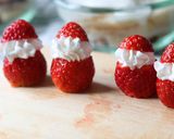 クリスマスに　苺サンタのスコップケーキ作り方3写真