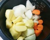 炊飯器で！缶詰と野菜の煮物！作り方2写真