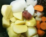 炊飯器で！缶詰と野菜の煮物！作り方3写真