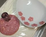 ハムの手まり寿司とツリー作り方1写真