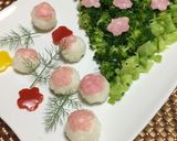 ハムの手まり寿司とツリー作り方6写真