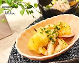 イカとジャガイモのガーリックバター炒め作り方6写真