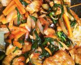 ご飯がすすむ グルテン と 野菜の甘酢作り方4写真
