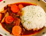 チキンとトマトジュースでハヤシライス風作り方7写真