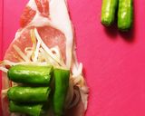 スキレットで肉巻きたらこチーズソース作り方1写真