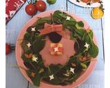 クリスマス サンタキャラ弁 サラダ作り方4写真